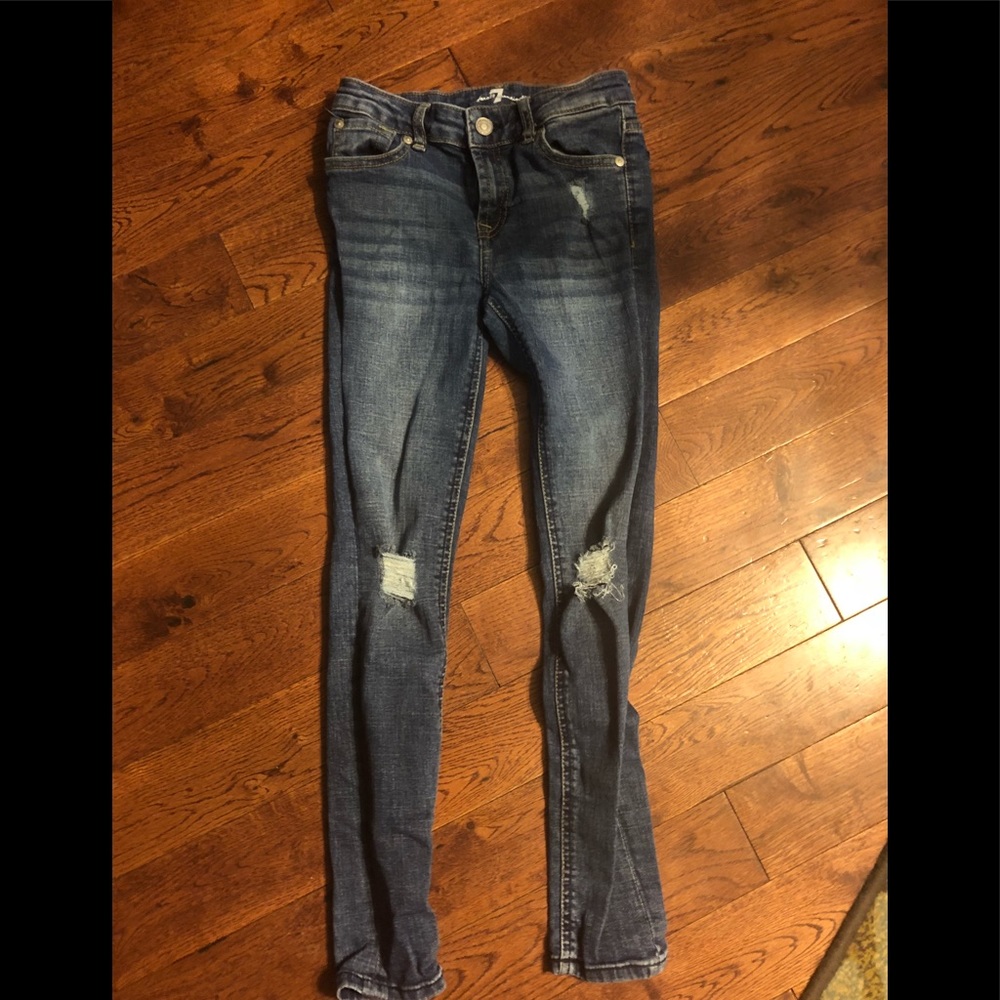 Girls 7 for all Mankind Skinny Jeans